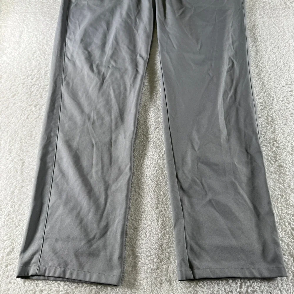 Mizzen + Main 38x32 Athletic Stretch Golf Pants Light Gray Grey Straight Leg